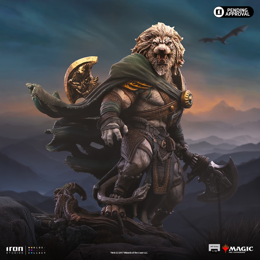 Pre-Order Iron Studios Magic the Gathering Ajani Goldmane Art Scale Statue